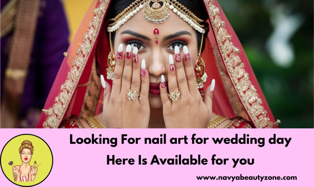 Bridal nail art design